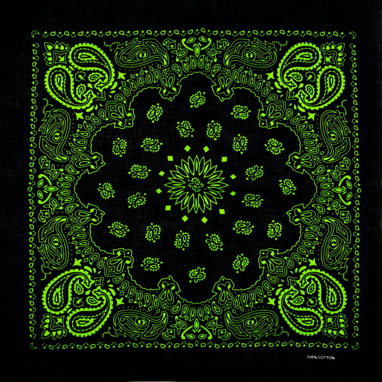 Couvre-chef Paisley en coton noir pour hommes, couvre-chef Punk Hip-hop, bandeau enveloppant pour les cheveux, foulard carré