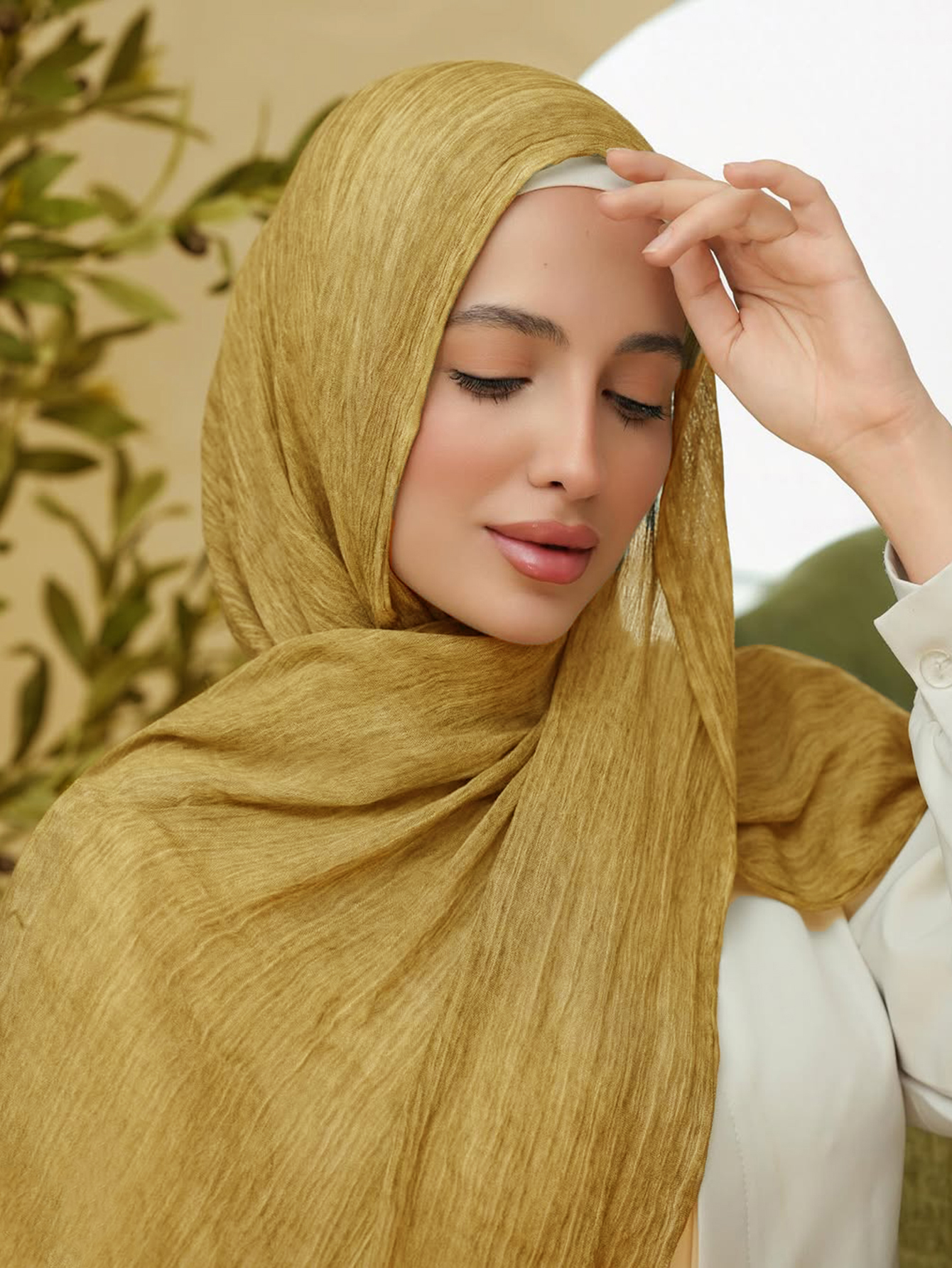 Nouveau Hijab en Rayonne Texturée Légère, Foulard Crêpé en Viscose pour Femmes Musulmanes, Châle, Bandeau, Turban Islamique, Voile