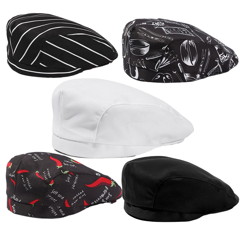 Chapeau de cuisinier pour la restauration, 5/2/1 pièces, casquette de travail de cuisine pour services alimentaires, hôtel, restaurant, cantine, pâtisserie, cuisine domestique, béret de chef