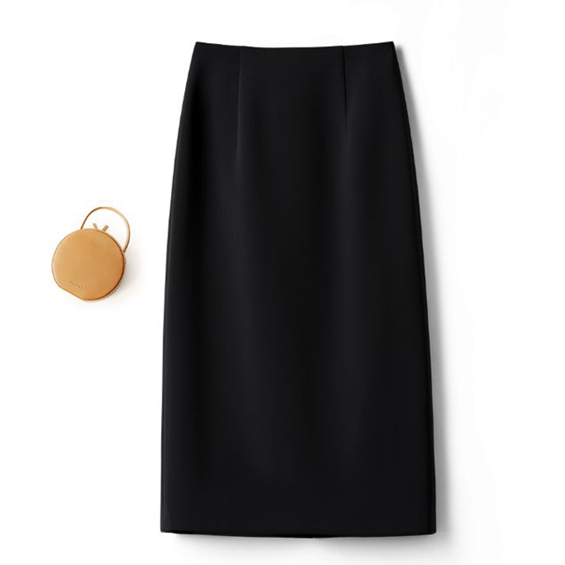 Jupes en laine classiques pour femme, coupe trapèze, taille haute, couleur unie, style coréen, collection automne-hiver