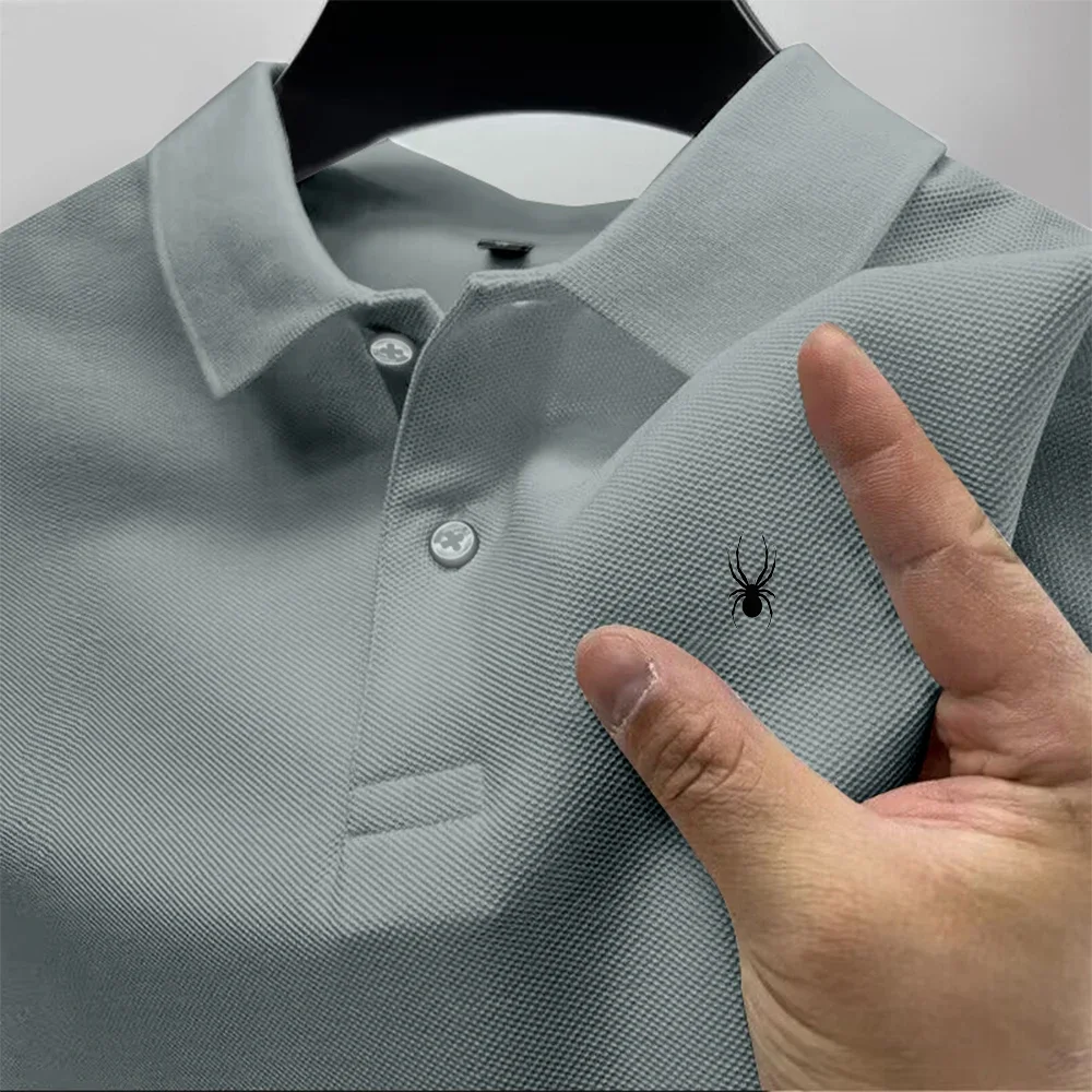 Chemise Homme Modèle 2026 à Imprimé Multicolore, Manches Courtes, Col Décontracté, Polyvalente pour les Affaires, Nouveauté d'Été
