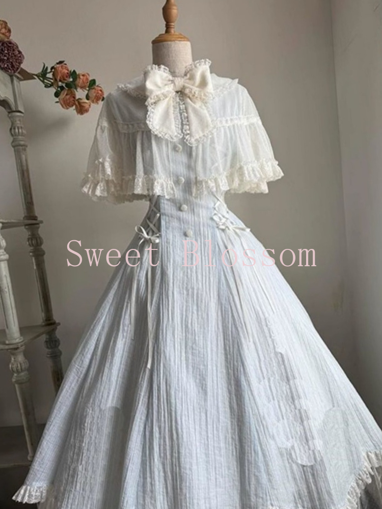 Robe Lolita française élégante et douce pour femmes, avec nœud en dentelle, Patchwork, robes de soirée princesse, Slim, mode Hepburn, vêtements d'été, 2025
