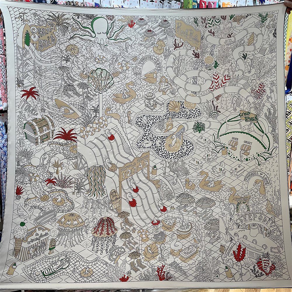 Écharpe en fausse soie et laine pour femmes, 130x130cm, douce et lisse, carrée, cadeau d'anniversaire, de noël, pour toutes les Occasions