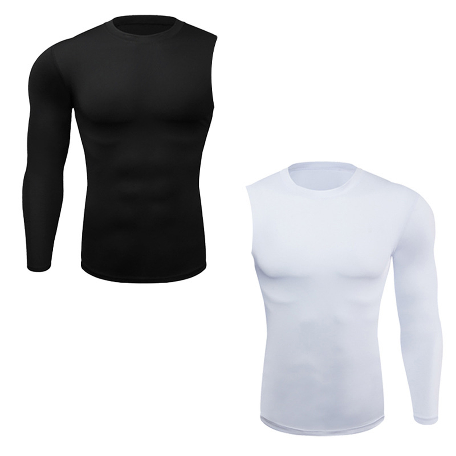 Hommes un bras manches longues T-Shirts Compression basket-ball sport T-Shirts séchage rapide gymnase Fitness survêtement course hauts homme vêtements