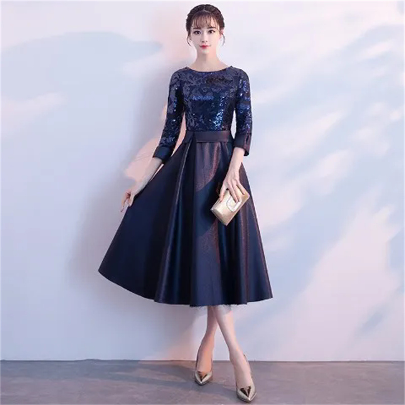 Robe de soirée femmes 2025 printemps nouveau tempérament élégant haut de gamme lumière luxe Banquet soirée hôte Performance Noble robe femme