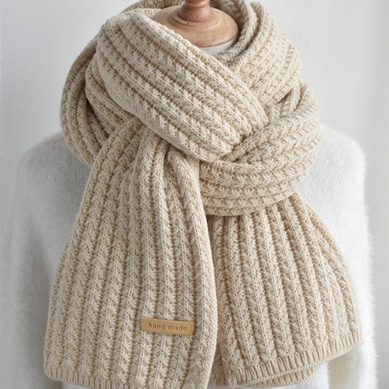 Écharpe d'hiver femmes hommes épais câble tricot enveloppement épais longue écharpe chaude pour voyage bureau chaud cachemire foulards foulard