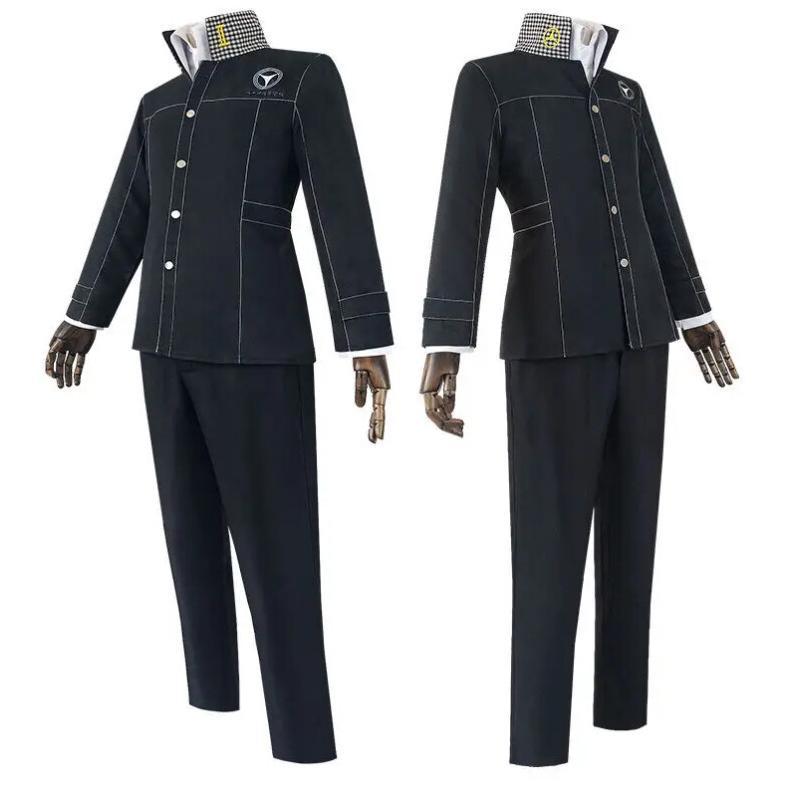 Costume de cosplay Yu Narukami pour hommes, uniforme scolaire, veste, chemise, pantalon, tenue d'Halloween, de Noël