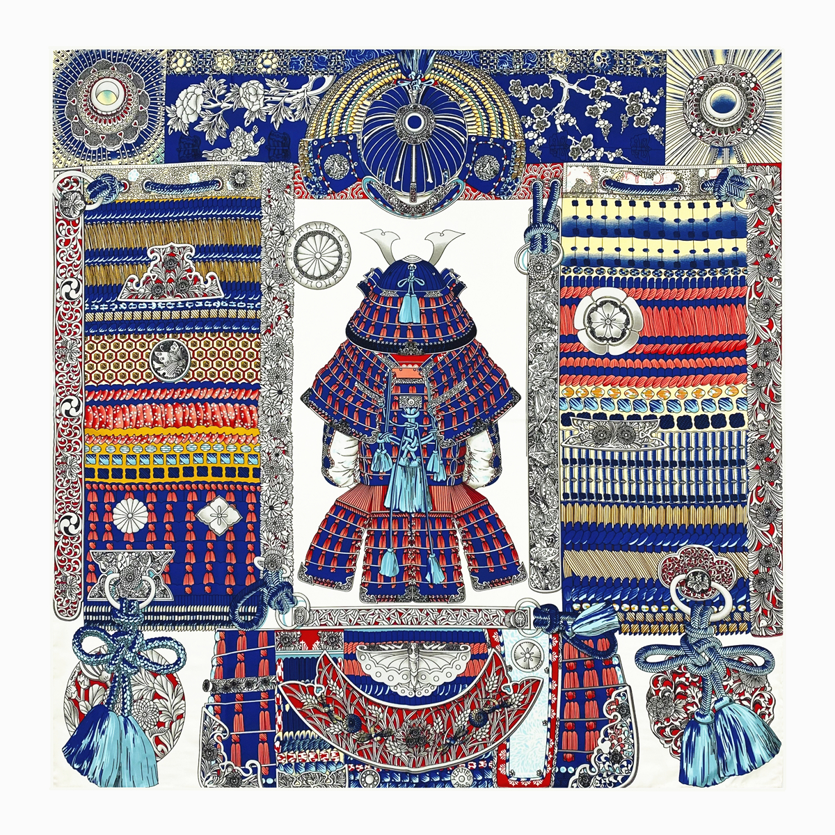 Écharpe en soie sergé 100%, Design «Armor», 90cm, bords roulés à la main, Foulard Hijab, marque de luxe, carré, châle pour femmes
