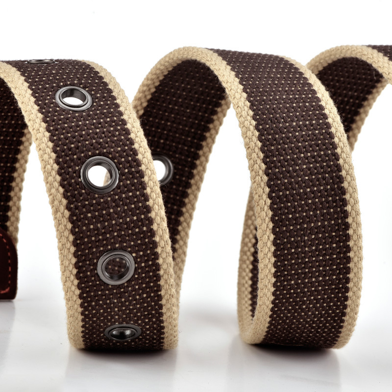 Ceinture en toile pour hommes et femmes, style coréen, avec boucle à ardillon, pour pantalons décontractés, étudiants, jeunes, entraînement militaire, extérieur