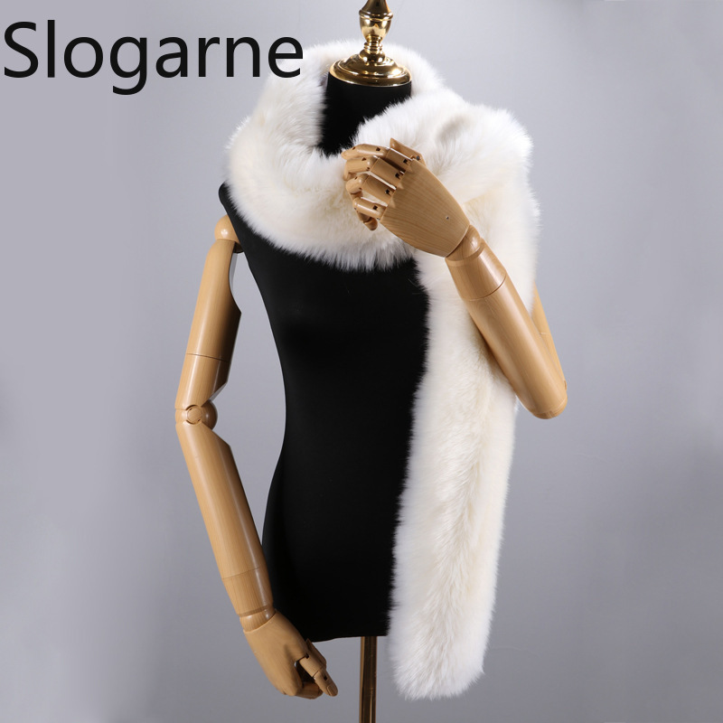 Écharpe longue en fausse fourrure 2026 pour femmes et hommes, 180 cm, châle de luxe épais et moelleux, cache-cou chaud pour dames, accessoire de mode pour fêtes, décoration en fourrure