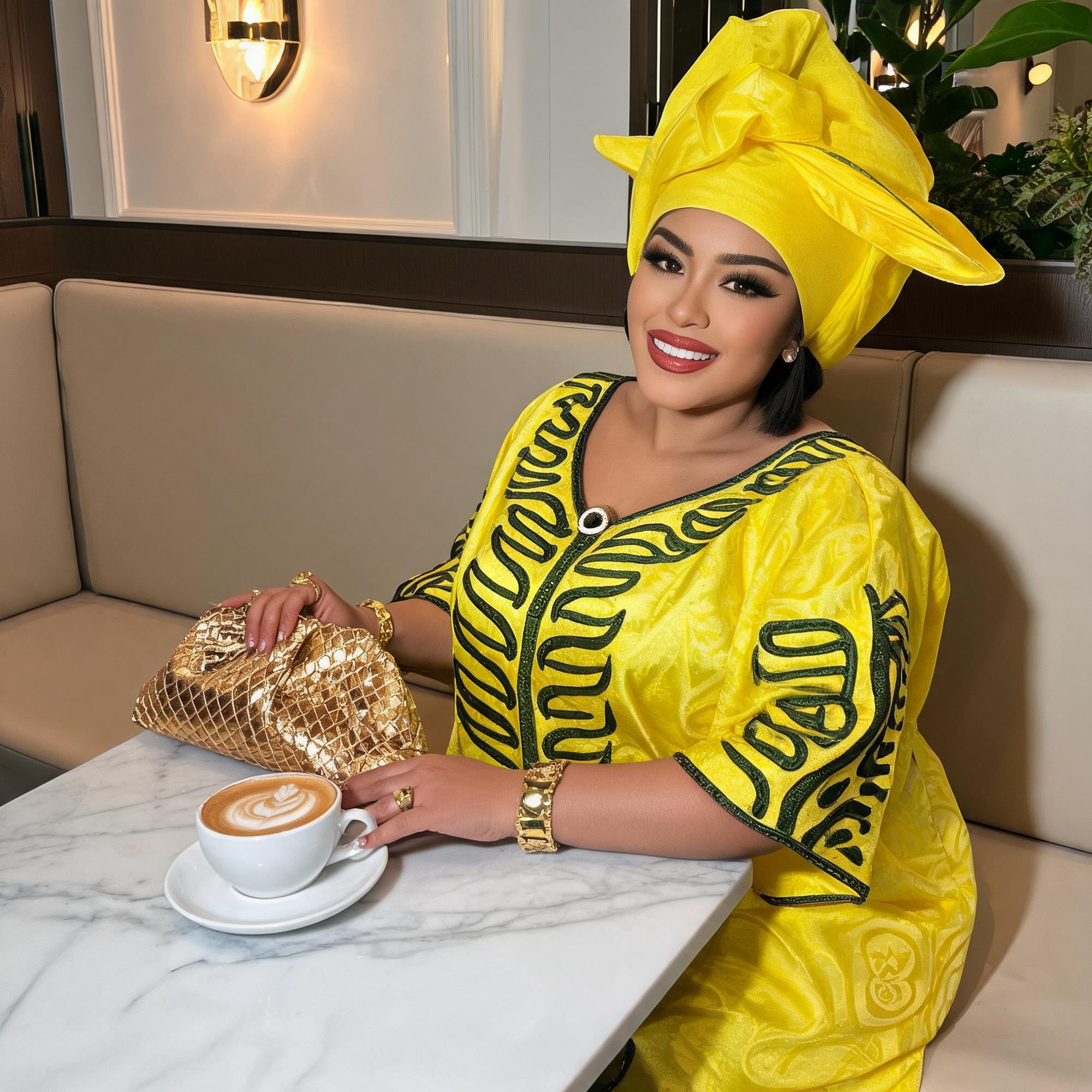 Robes africaines pour femmes grande taille, robe longue avec écharpe, design brodé Bazin Riche