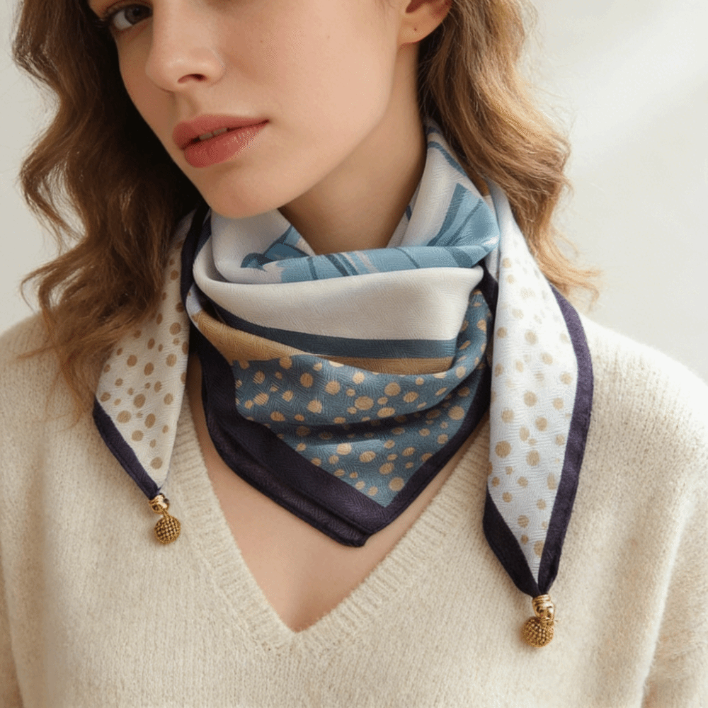 Écharpe de luxe 68×68cm pour femme, foulard en coton doux à motif imprimé, respirant, pour les travailleurs