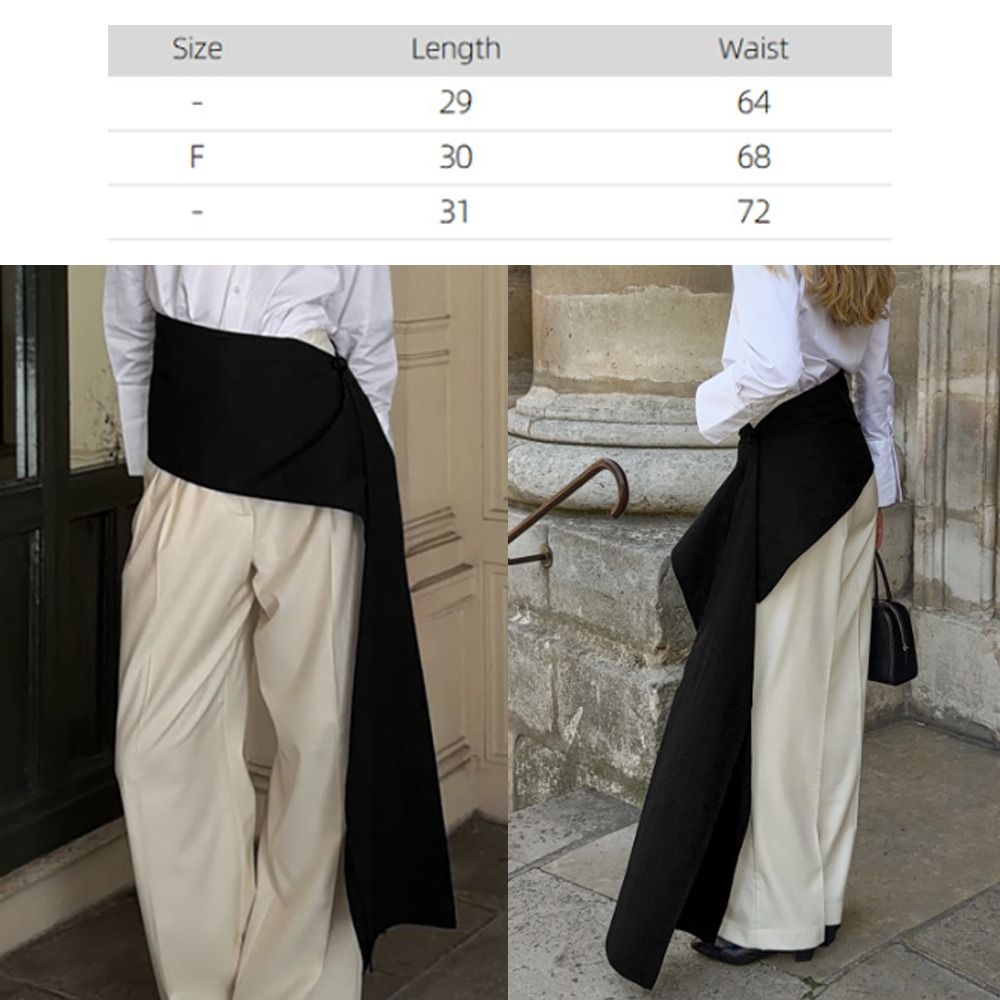 Nouvelle jupe drapée asymétrique noire à franges, style superposé avec ceinture à nouer, décoration en jean