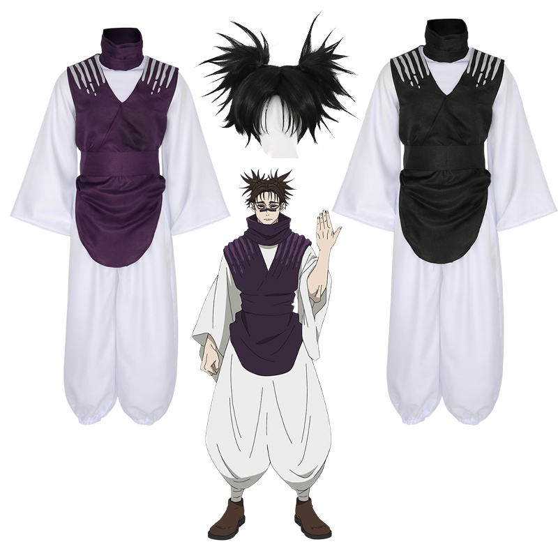 Costume de cosplay Choso de l'anime Jujutsu avec gilet, cache-cou, ceinture, pantalon élastique blanc, tenue kimono Choso pour Halloween et Comic Con