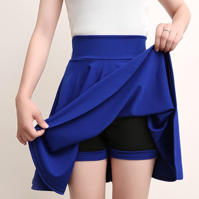 Dames mode été nouveau Stylev Version coréenne jupe sport course danse carrée étudiant élégant tendance taille haute a-ligne jupe