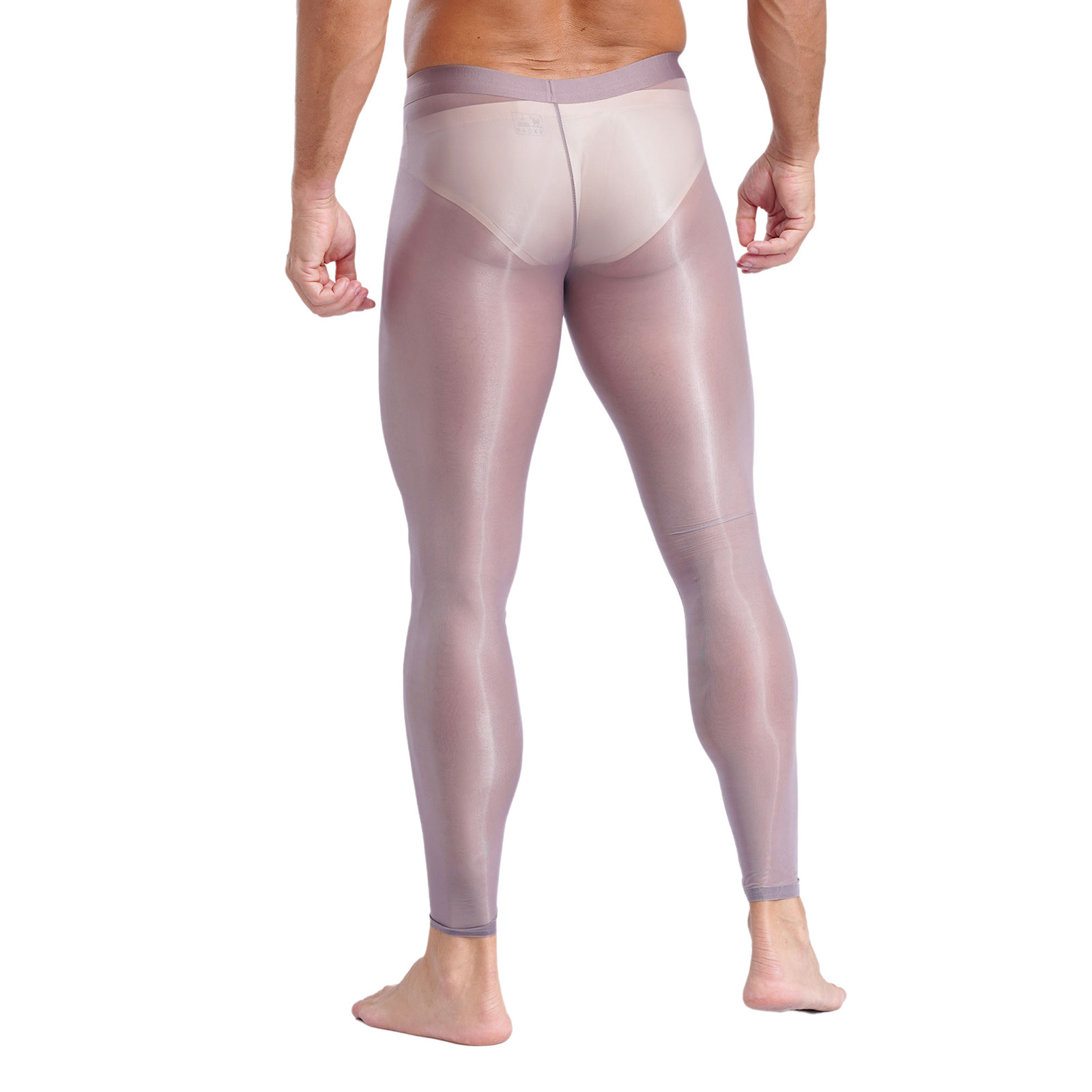 Leggings de Sport Ultra-fins extensibles pour hommes, sous-vêtements transparents, Yoga, Fitness, collants, pantalons pour l'entraînement en salle de sport