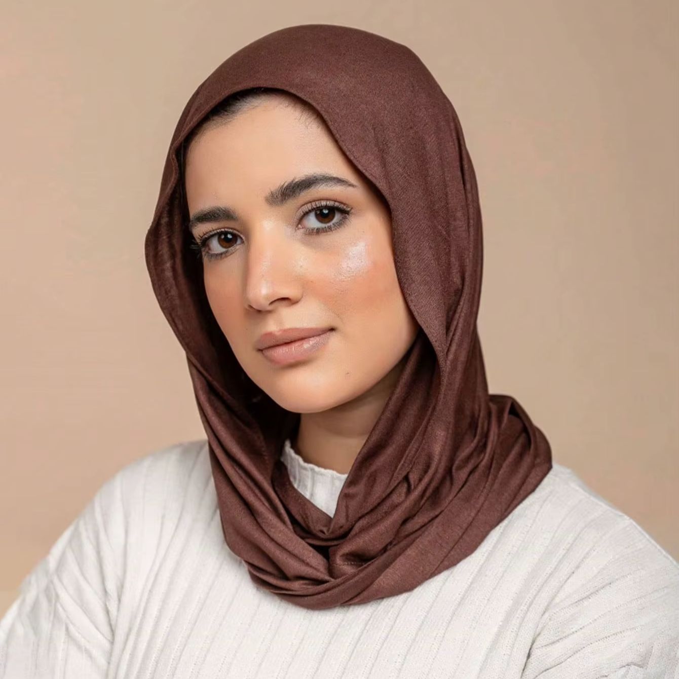 Nouveau Modal Jersey instantané Hijab femme musulman sous-écharpe casquettes coton extensible chapeau Islam Turban Bonnet Foulard croix Foulard