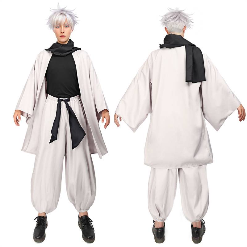 Veste kimono DAZCOS pour hommes avec écharpe, costume de cosplay d'anime, tenues pour adultes, kimono japonais, vêtements pour Comic-Con et carnaval