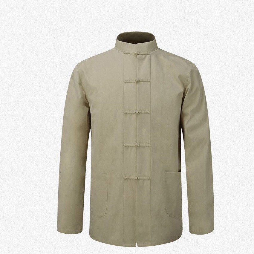 Chemise Traditionnelle Alberoise en Coton pour Homme, Manteau de Kung Fu Tai, Uniforme de Chapelle, Veste à Manches sulf, Nouvelle Collection Automne et Printemps
