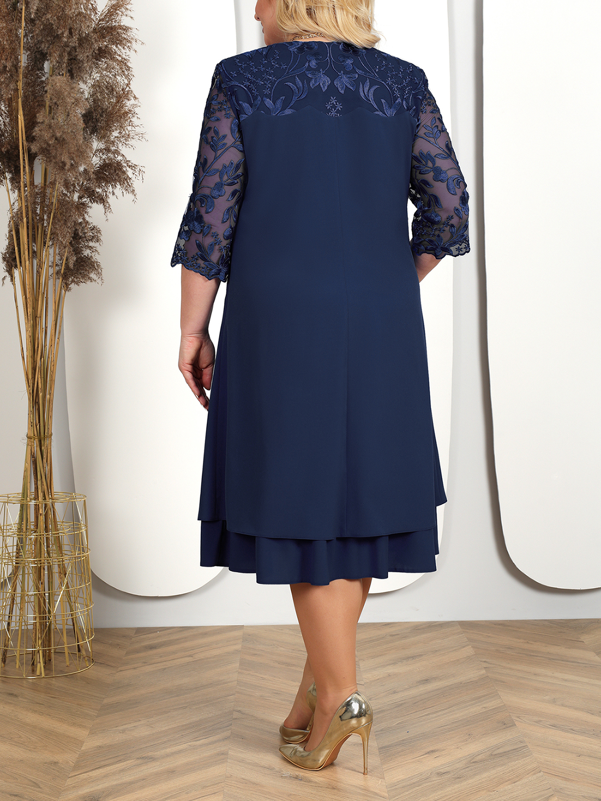 Robes d'été grande taille pour femmes, broderie florale, Patchwork, robe formelle, ample, fête de mariage, Banquet, bal, vêtements pour femmes, 2025