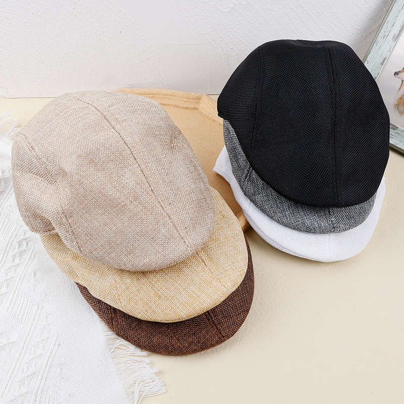 Bérets de printemps et d'été pour hommes, chapeau de Style britannique rétro anglais, chapeaux de mode pour hommes, casquettes de peintre à visière pour papa