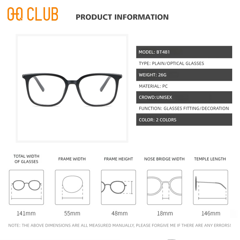 O-Q CLUB Plus Lunettes de lecture femmes lentilles optiques de haute qualité avec recette Femme Lunettes hommes Lunettes de soleil Lunettes myopie