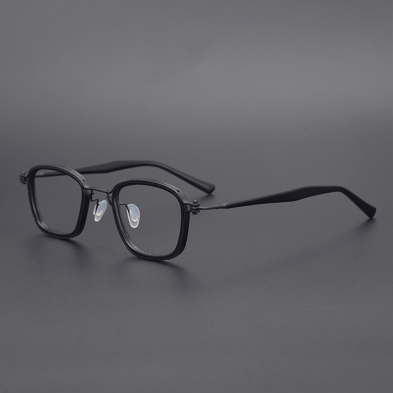 Lunettes de myopie optique en acétate de titane faites à la main pour hommes et femmes, petites lunettes à monture carrée, design de marque vintage, niche ary, Japon