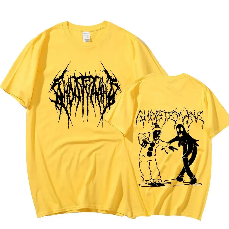 Hommes femmes imprimer T-shirt mode Hip Hop métal gothique Rock T-shirt ample Streetwear été ample Sport T-shirt Y2K à manches courtes