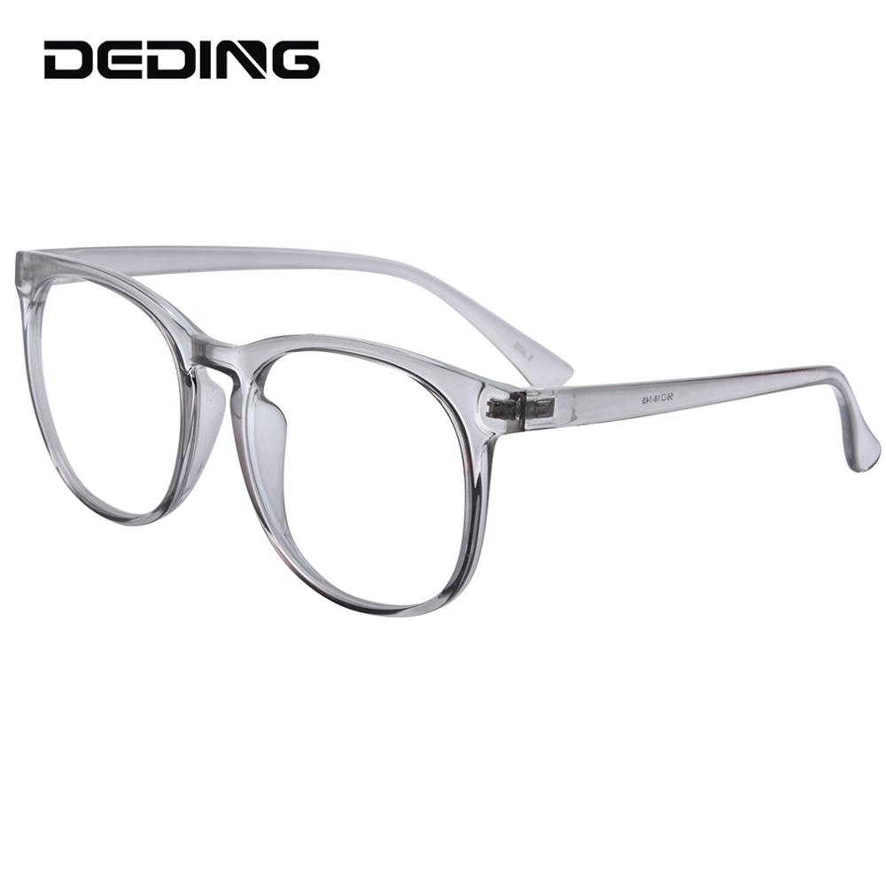 Lunettes rétro rondes et larges, monture complète surdimensionnée, verres transparents, pour hommes et femmes