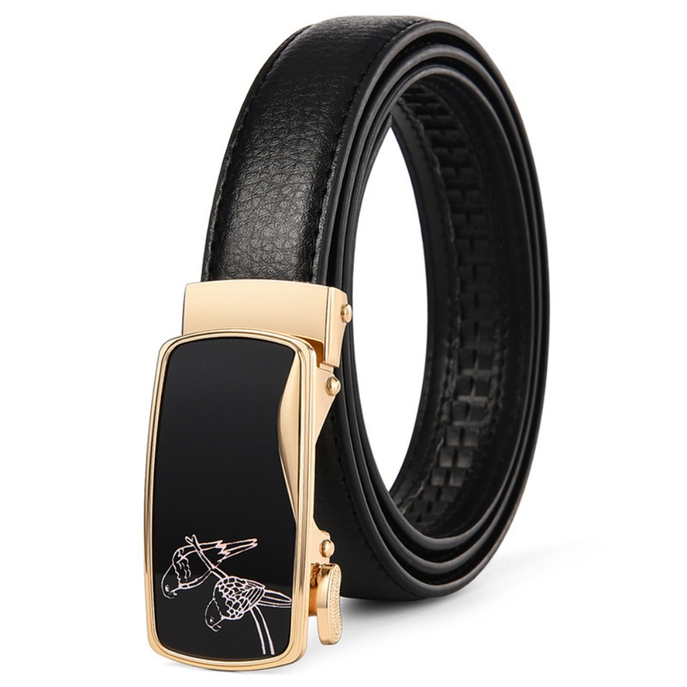 Ceinture noire de haute qualité avec boucle automatique pour femme, largeur 2,3 cm, ceinture de travail décontractée pour femme, boucle en forme de cœur, ceinture pour pantalon femme