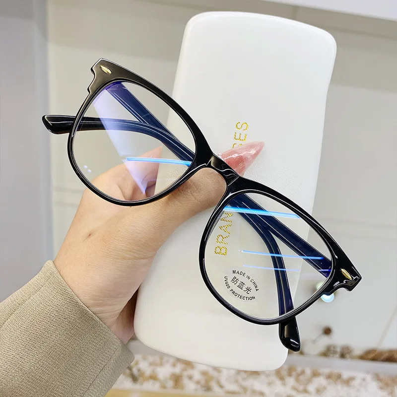 Lunettes de myopie rétro pour femmes et hommes, carrées transparentes, rétro, moins dioptrie, Prescription optique