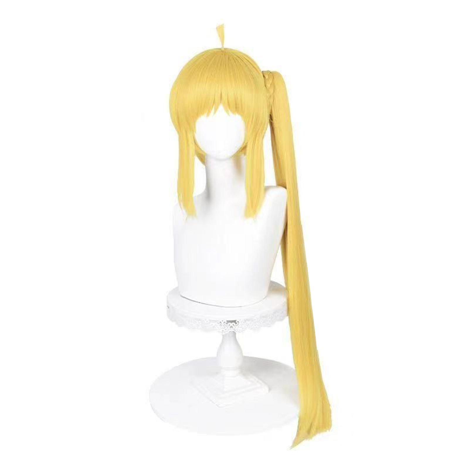 2 styles de tenues de cosplay anime pour femmes, jupe grise, short rayé jaune, manches imprimées, perruque blonde en option, tenue de cosplay d'Halloween