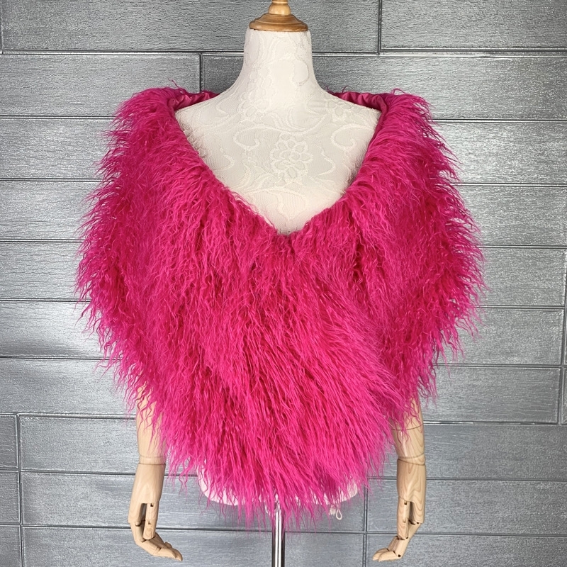LANMREM fausse fourrure châle pour les femmes automne hiver Niche Chic Imitation fourrure demoiselle d'honneur cape 2025 accessoires de mode 2DB4551