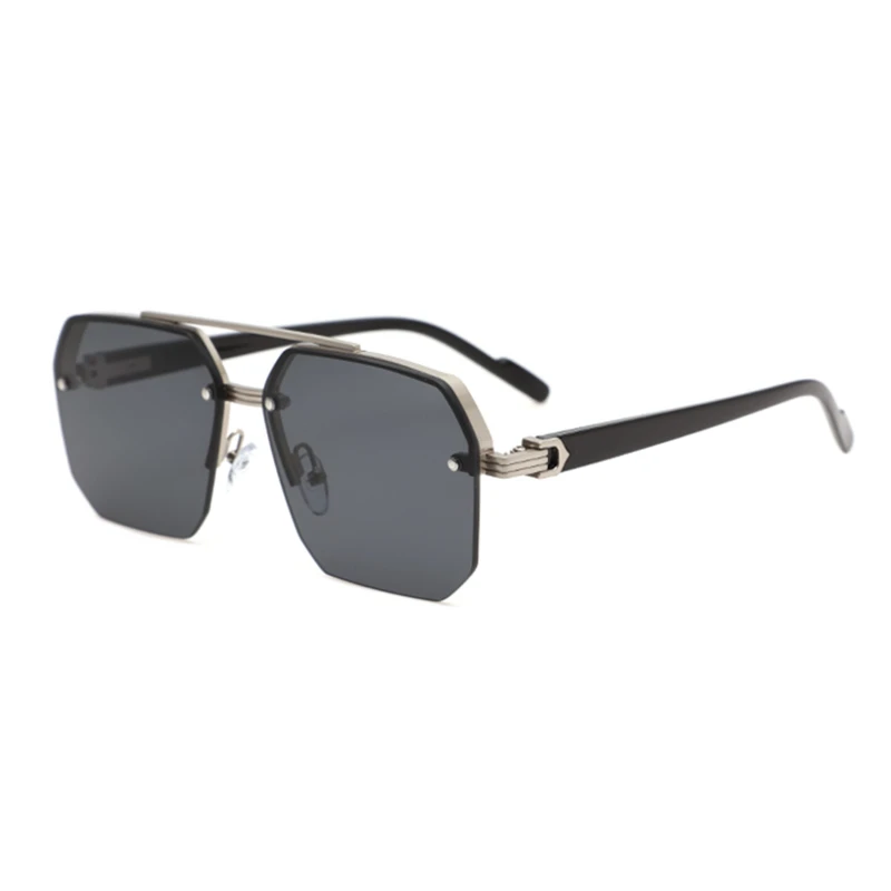 2025 mode luxe lunettes de soleil pour hommes femmes rétro extérieur UV400 nuances lunettes de soleil unisexe 8 couleurs classique demi-monture lunettes