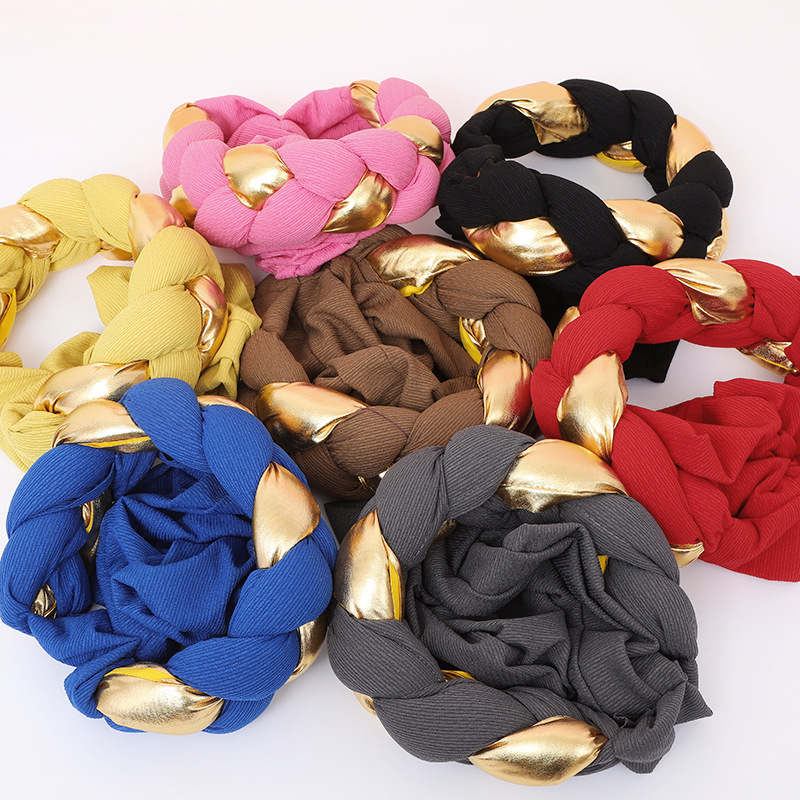 Turban Africain en Grande Tresse artificiel astique pour Femme, Bonnet de ix, Pièce de Sauna