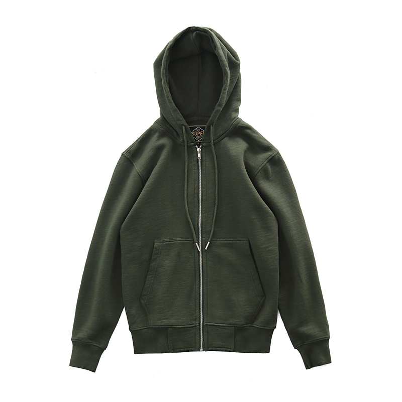 Manteau tricoté en coton pour hommes, sweat-shirt américain rétro lavé vieux sweat à capuche humide chaud en peluche