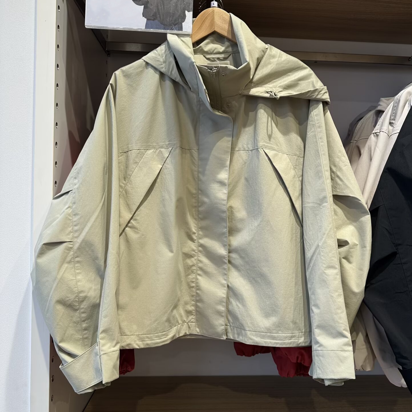Veste imperméable pour femme 2026, style décontracté, à capuche et col montant, pour le printemps, streetwear