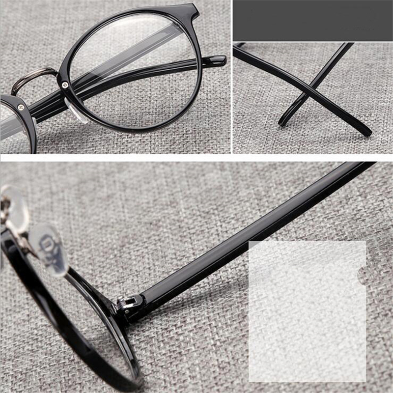 Lunettes rondes rétro pour hommes et femmes, ultra légères, pour myopie, verres finis -1 -1.5 -2 -2.5 -3 -3.5 -4 -4.5 -5 -6