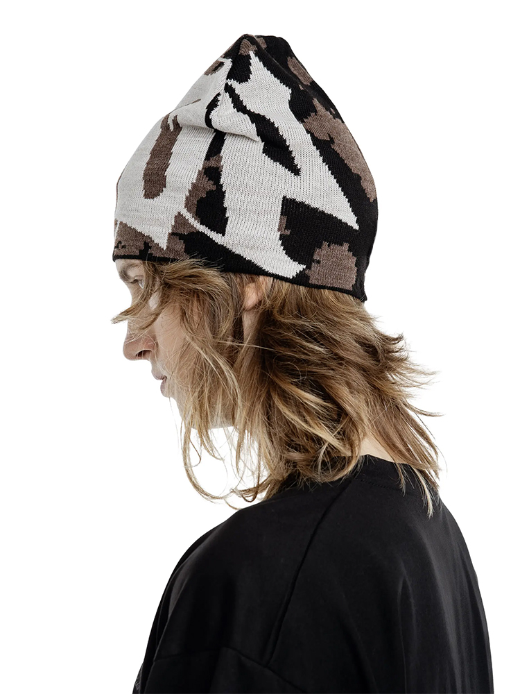 Femmes Beanie Pussycat Luv Jacquard coréen hiver chaud tricot Vintage Y2k chapeaux Streetwear laine mode esthétique unisexe accessoires