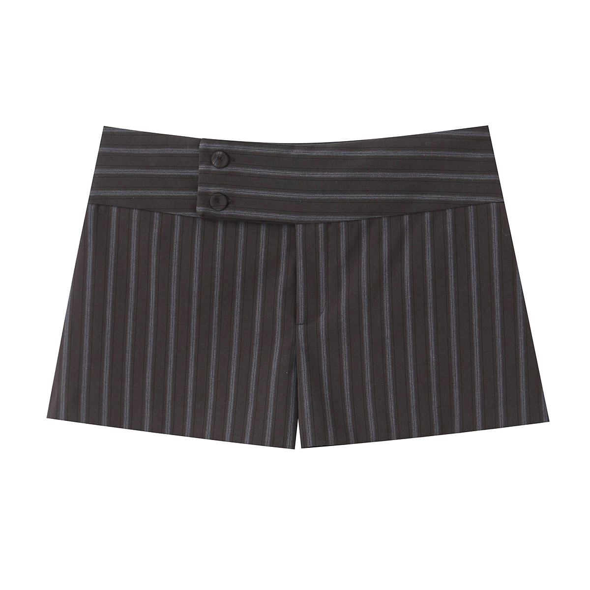 Shorts à taille basse et large, à rayures simples, style européen et américain, tendance printemps, tempérament