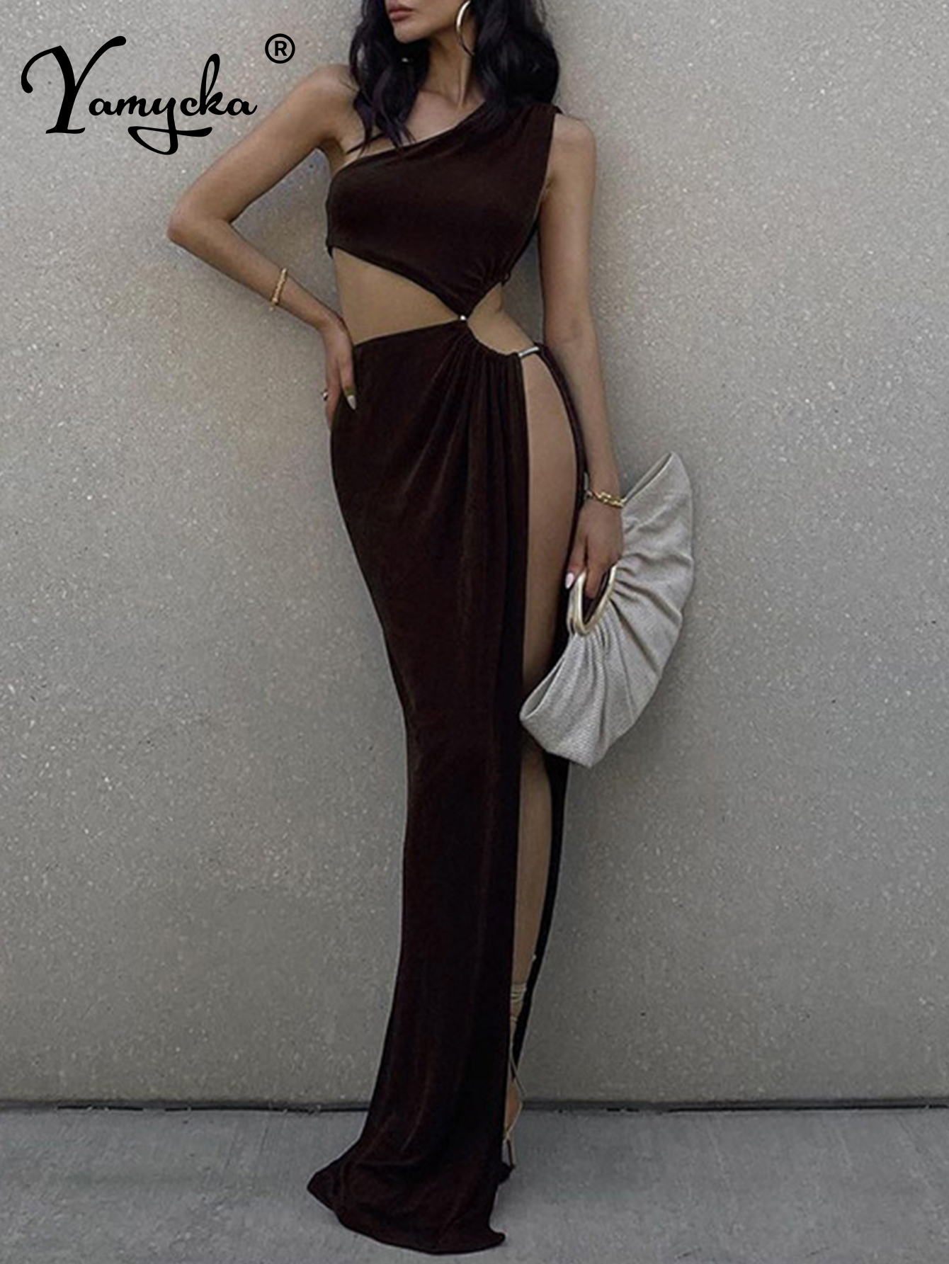 Robe longue d'été sexy dos nu pour femme, robe de soirée moulante ajourée pour club et anniversaire, vêtements féminins, robes de soirée longues, Vestido