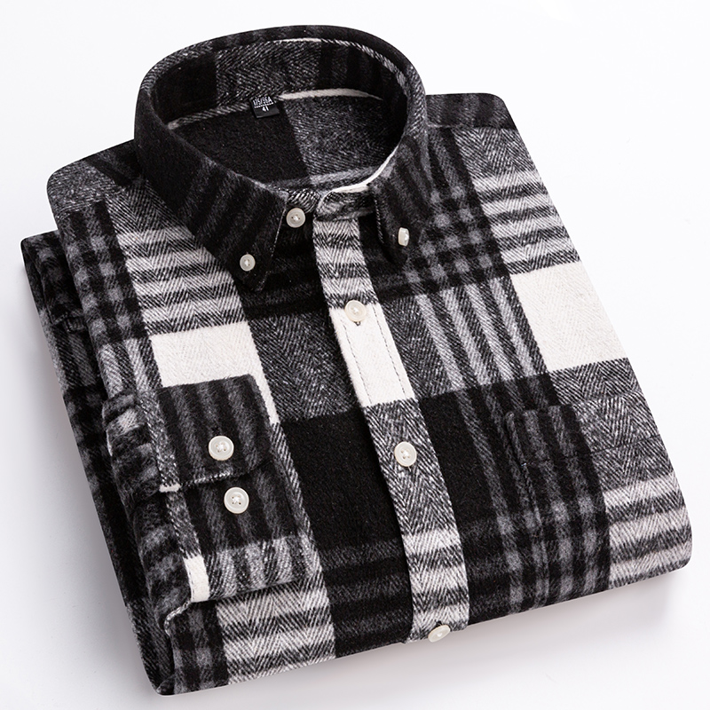 Nouvelle chemise grande taille 7XL 100% coton à manches longues pour hommes, coupe ajustée, chemise décontractée unie, chemise douce Keroan, vêtements à carreaux de créateur