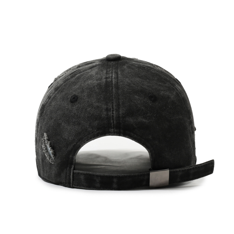 Casquette de baseball délavée style américain printemps-automne – Casquette de baseball souple et polyvalente, tendance, anti-UV
