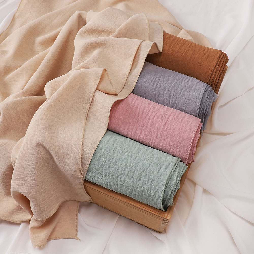 Vente chaude malaisie musulman Hijab rides plaine Long châle islamique Foulard enveloppes pour femmes femme Foulard