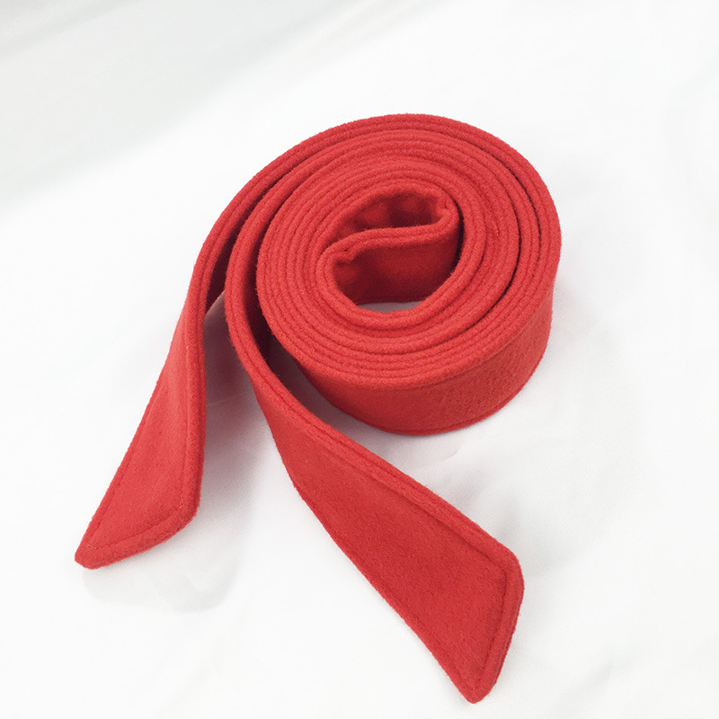 Ceinture de manteau en fausse laine Double face pour femmes, 5x175cm, rouge, noir, gris, jaune, rose, couleurs unies, ceinture de taille unisexe