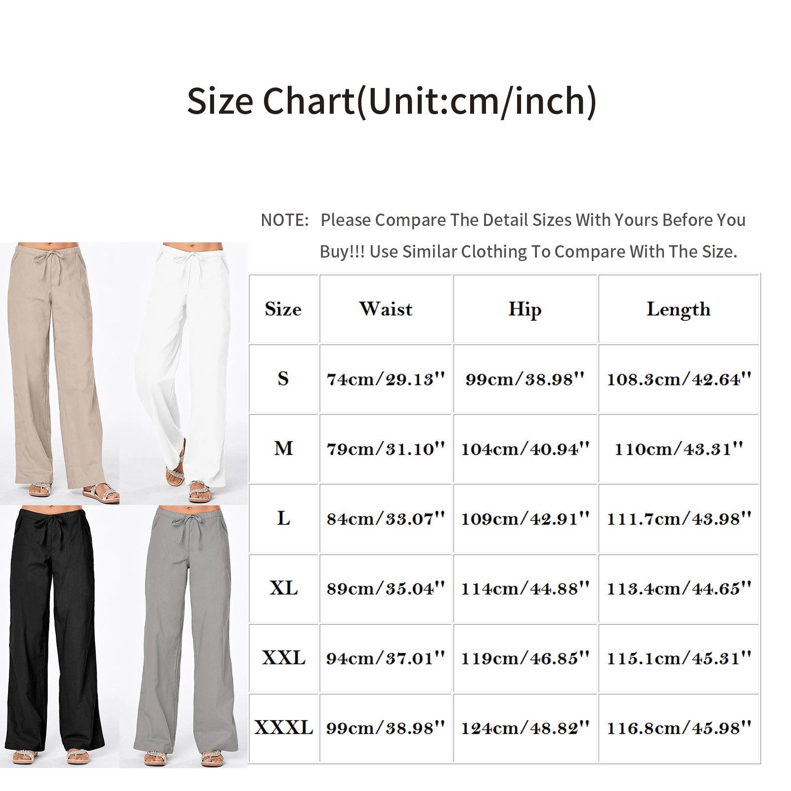 Pantalon en lin et coton pour femme, taille élastique, monochrome, grande taille, longueur de rinçage, mode décontractée, fjFemale, été