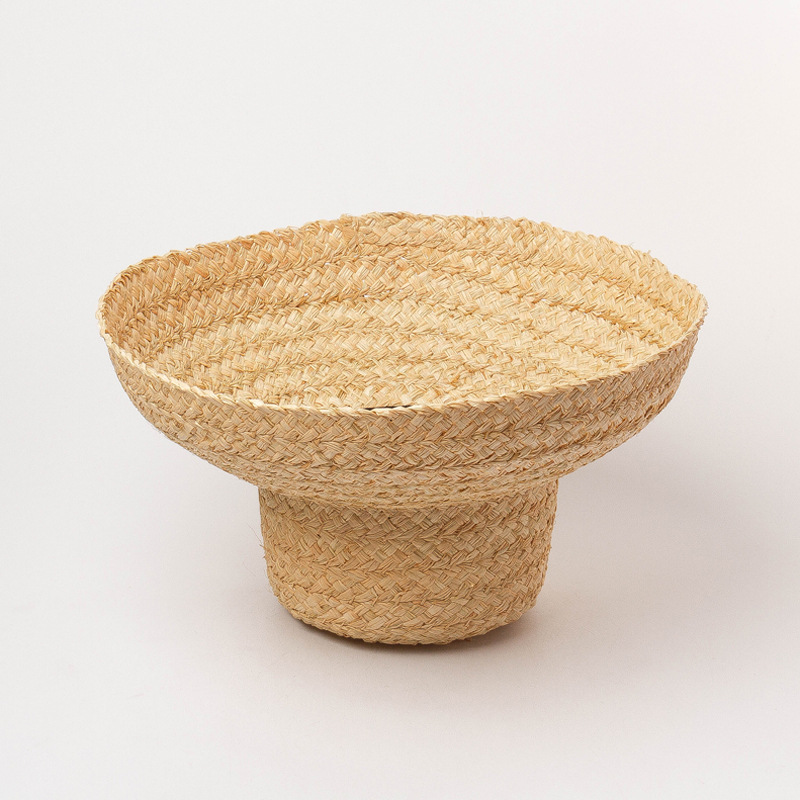Casquette en raphia à bord large pour femmes, chapeaux de plage de vacances, chapeau de paille à dessus plat, casquette de soleil d'été pour dames, chapeau UV E27, nouvelle mode
