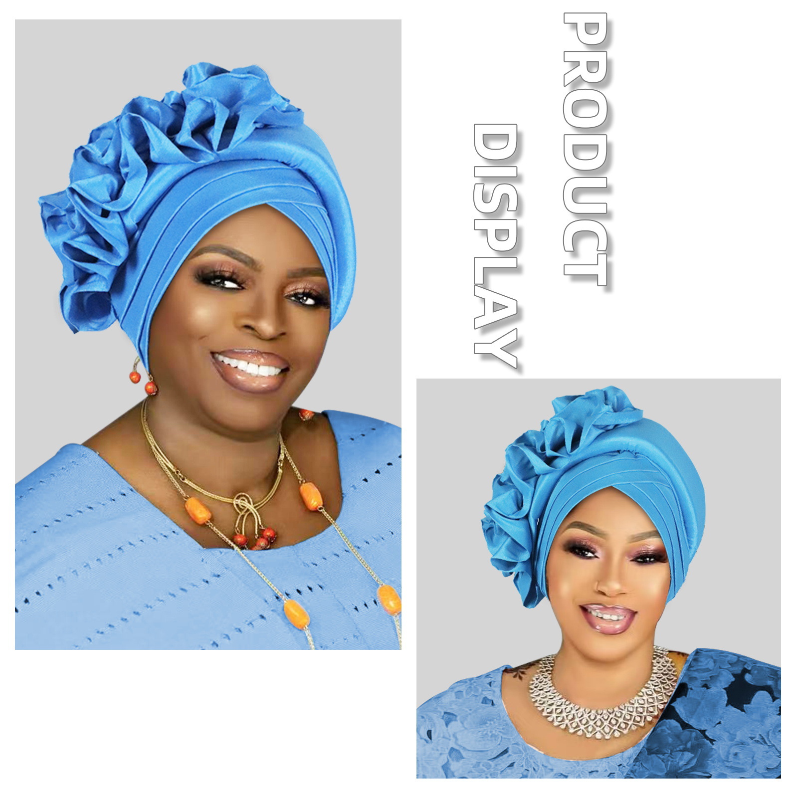 Turban à volants pour femmes africaines, couvre-chef féminin, cravate de sauna nigériane, équipement de sauna pour fête de mariage