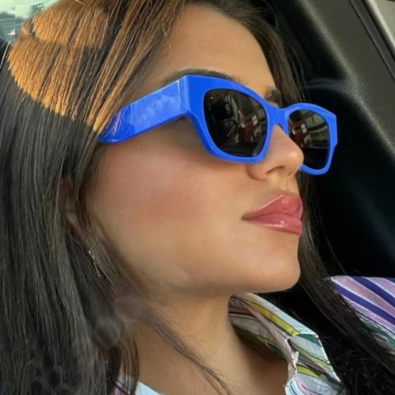 Lunettes de soleil œil de chat pour femmes, lunettes de soleil carrées colorées, lunettes rétro, lunettes sexy, lunettes de créateur de luxe, marque de mode