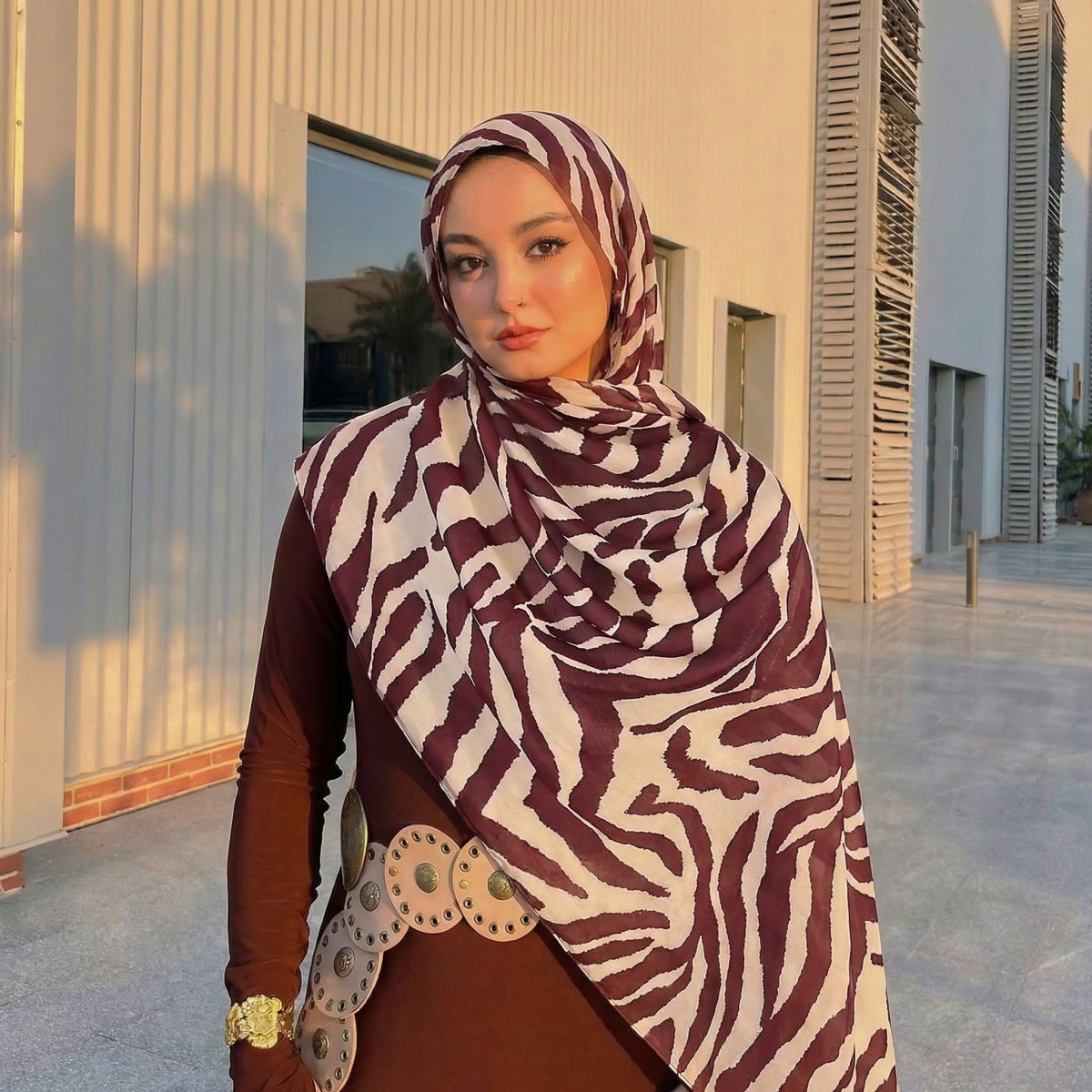 Écharpe de luxe à rayures, châle, étole, grand pashmina, hijab, bandeau, foulard, turban islamique, bufanda pour femme